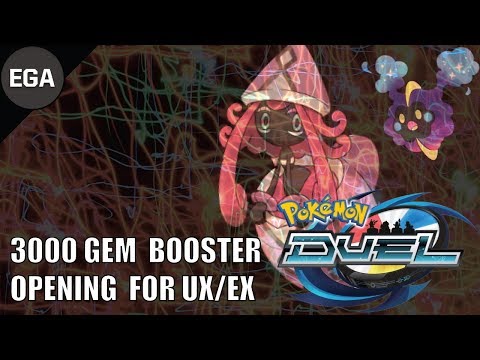 3000 GEM BOOSTER OPENING FOR UX/EX | Pokemon Duel Continues to Amaze