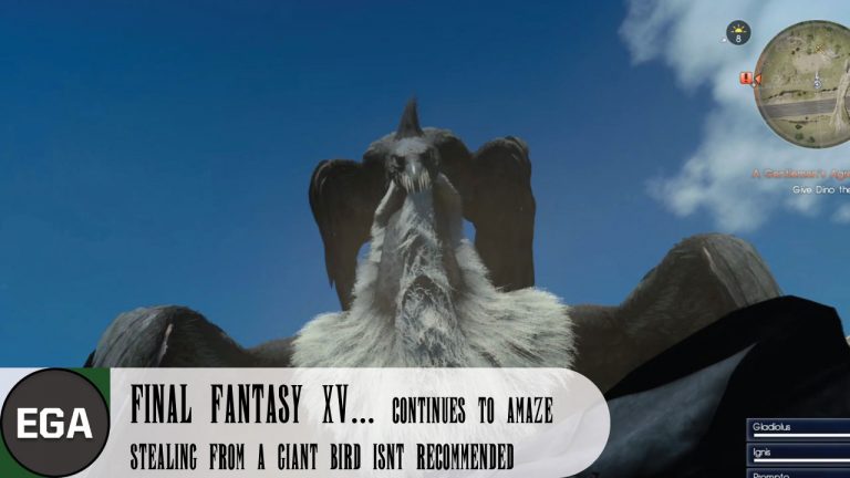(4) Stealing from a Giant Bird Isn't Recommended in Final Fantasy XV