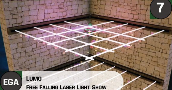(7) Free Falling Laser Light Show in Lumo