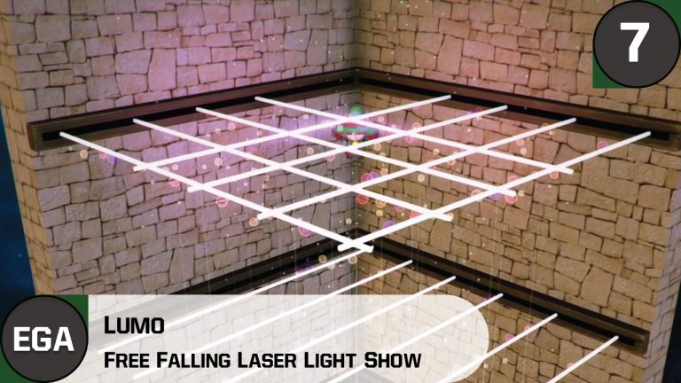 (7) Free Falling Laser Light Show in Lumo