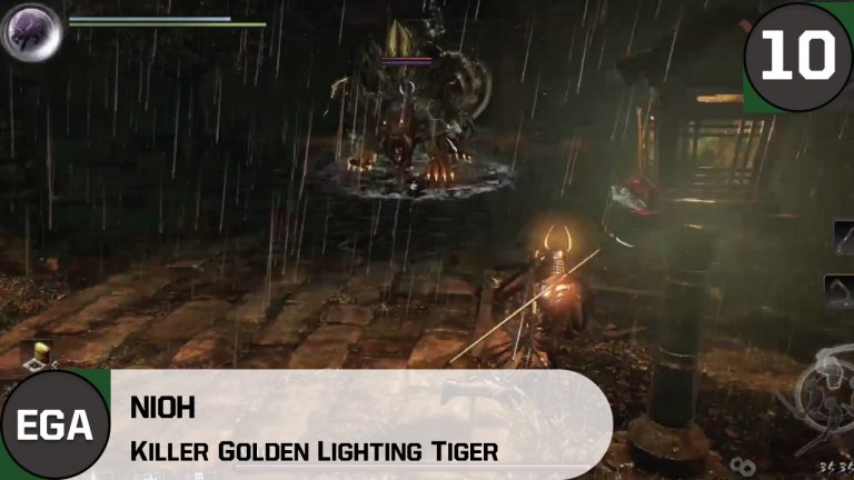 (10) Killer Golden Lighting Tiger Attacks in Nioh
