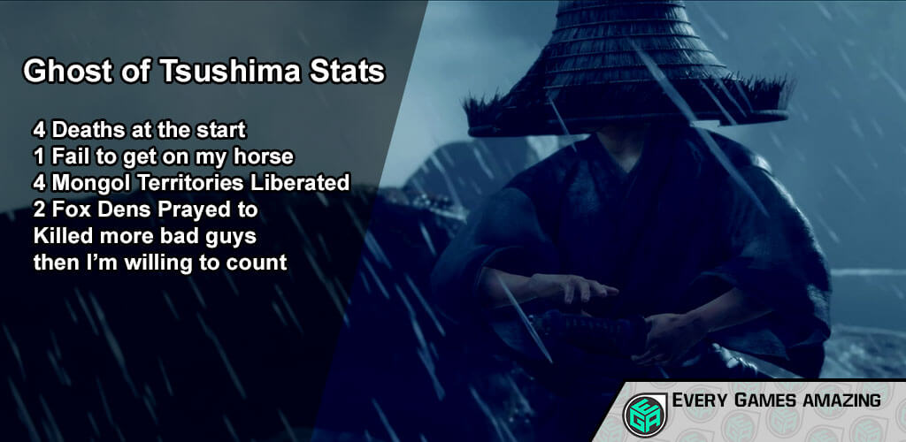Ghost of Tsushima Gameplay Statistics